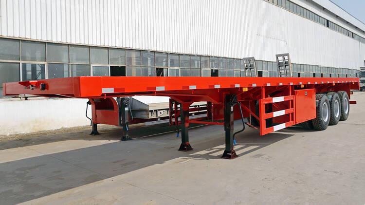 Tri Axle 40 Foot Container Flat Deck Trailer for Sale In Kenya Embbakasi