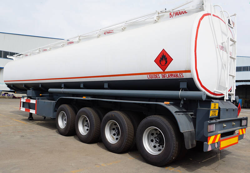 4 Axle 50000 Liter Fuel Tanker Trailer for Sale In Kenya Nairobi
