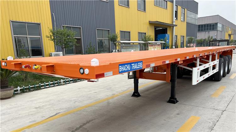 12.5m Tri Axle Flatbed Trailer for Sale In Kenya | Bhachu Trailers Price