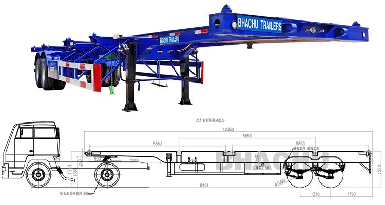 Bhachu 40 ft Shipping Container Trailer for Sale In Tanzania