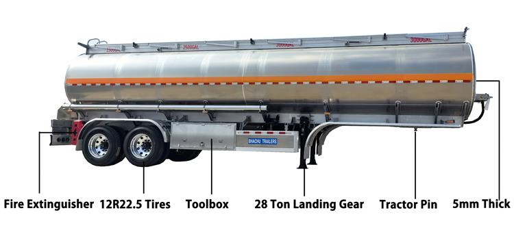 Bhachu 2 Axle Aluminum Tanker Trailer for Sale In Zambia