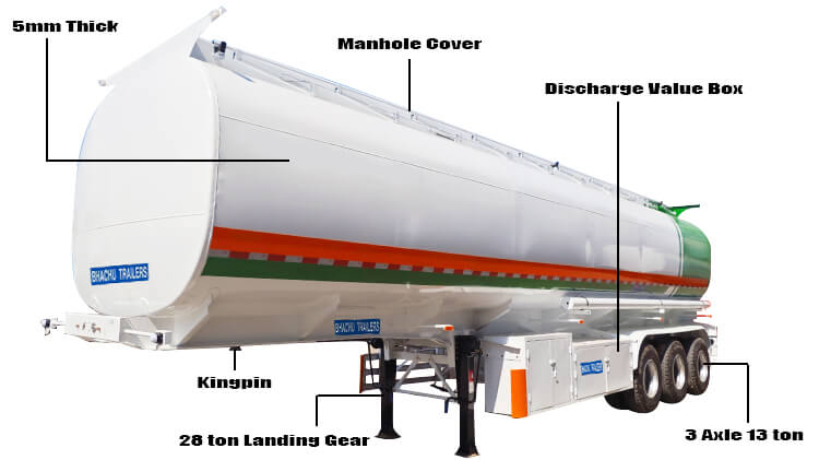 Oil Fuel Tank Tanker Semi Trailer for Sale Prices in Tanzania