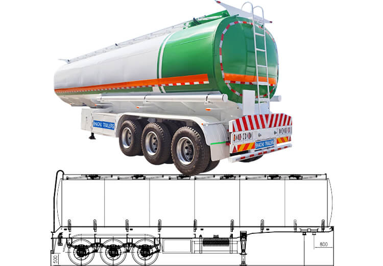 Oil Fuel Tank Tanker Semi Trailer for Sale Prices in Tanzania