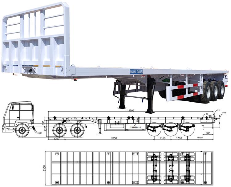 40 feet High Bed Trailer Truck for Sale In Uganda