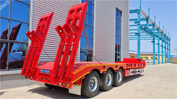 3 Axle 60 Ton Low Bed Trailer Price for Sale In Uganda Kampala