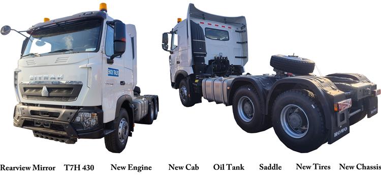 Used Sitrak T7H 430 Truck Head Price for Sale In Zambia