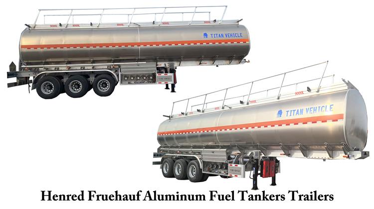 Henred Fruehauf Aluminum Fuel Tankers Trailers for Sale In Zambia