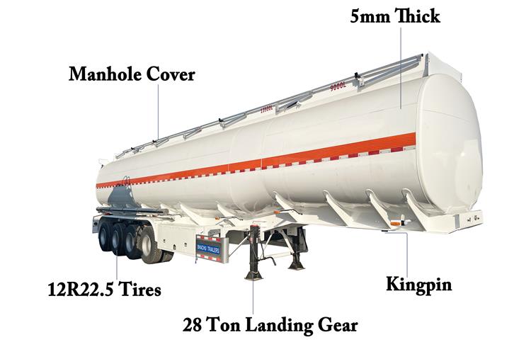 4 Axle Fuel Tanker Trailer Price for Sale In Kenya