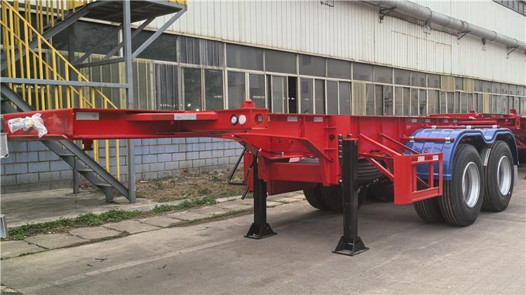 2 Axle 20ft Container Chassis Trailer for Sale In Ghana