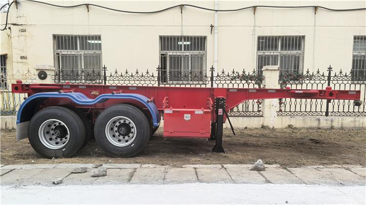 2 Axle 20ft Container Chassis Trailer for Sale In Ghana
