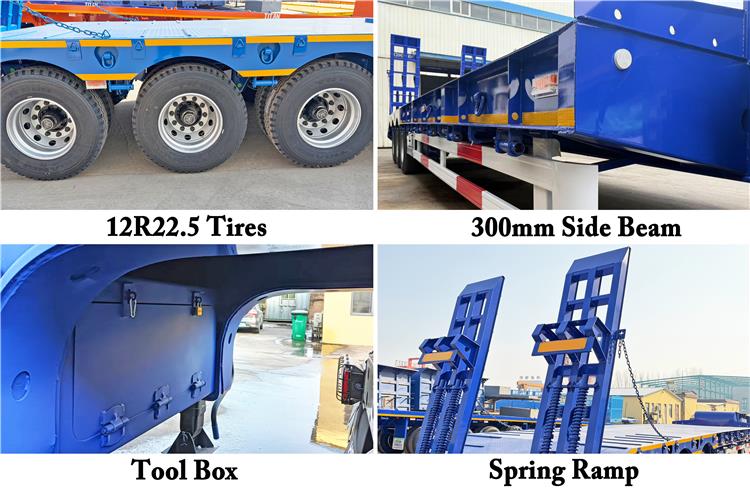 80 Ton Lowbed Semi Trailer for Sale In Ghana