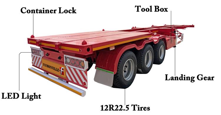 Faymonville 3 Axle Container Chassis Trailer For Sale In Jamaica