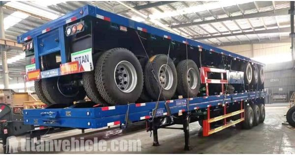 48 FT Flatbed Semi Trailer for Sale in Tanzania Dar es salaam
