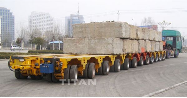 One thousand tons is nothing, the special way of transportation for large vehicles