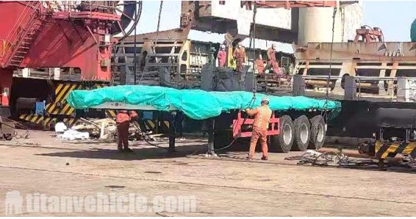 Tri Axle Stake Trailer will be sent to Sudan Khartoum