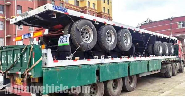 Tri Axle Flat Deck Trailer for Sale in Malawi MWBLZ
