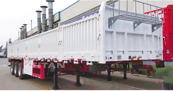 Fuel saving method while driving side wall trailer