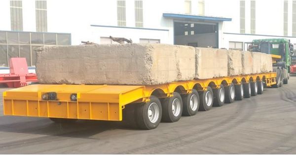 What is use of multi axle trailers in transportation?