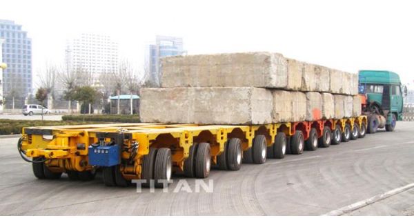 Main components of hydraulic modular trailer for sale