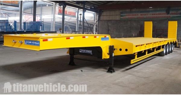 4 Axle 80 Ton Low Bed Truck Trailer for Sale In Chile Valparaíso