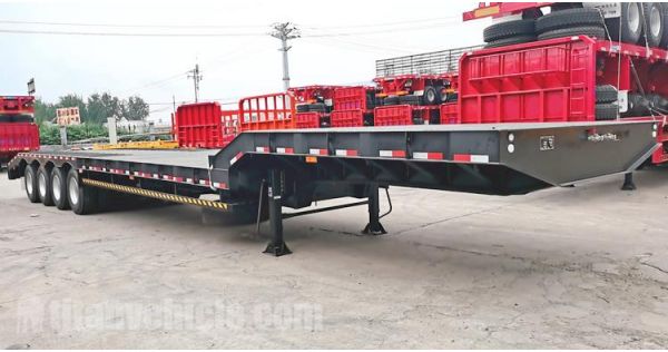 4 Axle 100T Lowbed Trailer for Sale in Malawi