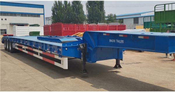 Tri Axle 80 Ton Low Bed Truck Trailer will be sent to Kenya