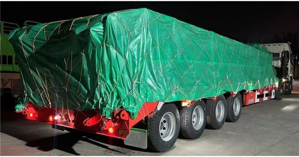 4 Axle 100 Ton Low Bed Truck Trailer will be sent to Kenya