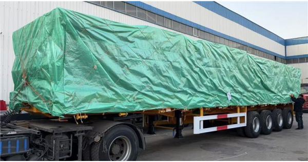 4 Axle Flatbed Semi  Trailer will be sent to Kenya