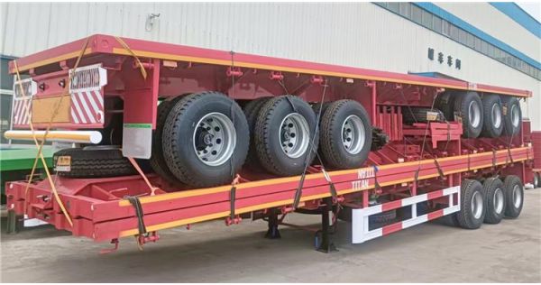 Tri Axle 40ft Flatbed Trailer will be sent to Kenya