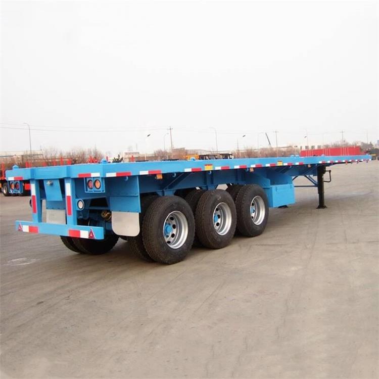 3 Axle Flatbed Tractor Trailer
