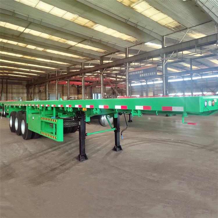 20 ft 40 ft Flatbed Semi Trailer