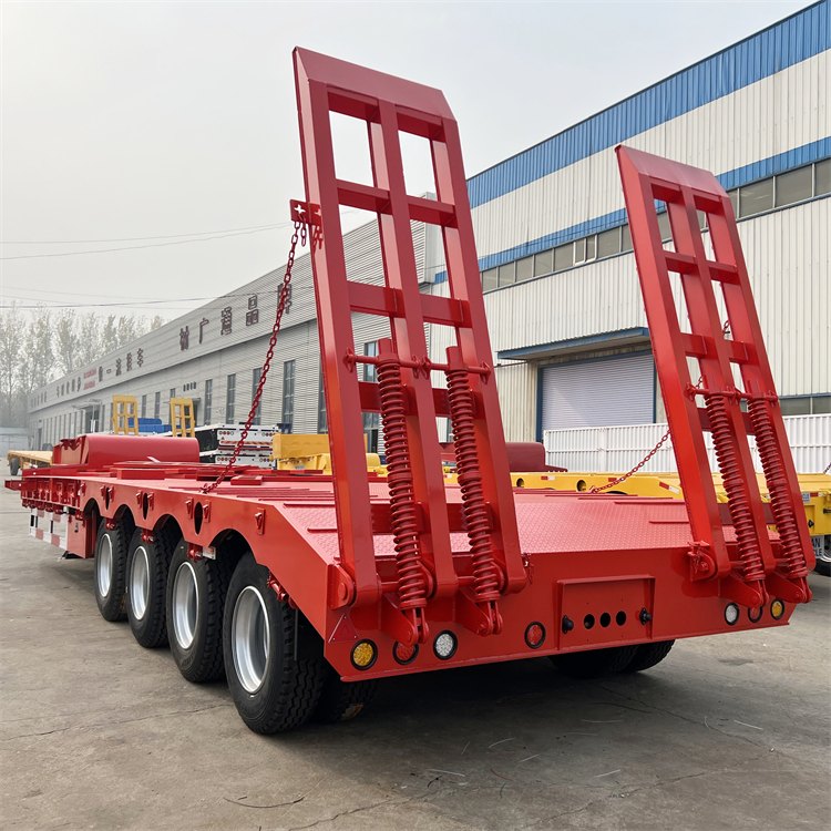 4 Axle 100 Ton Semi Lowbed Trailer