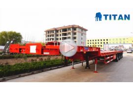 4 axles 56 meters extendable trailer