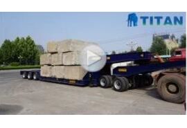 3 line 6 axle lowbed trailer
